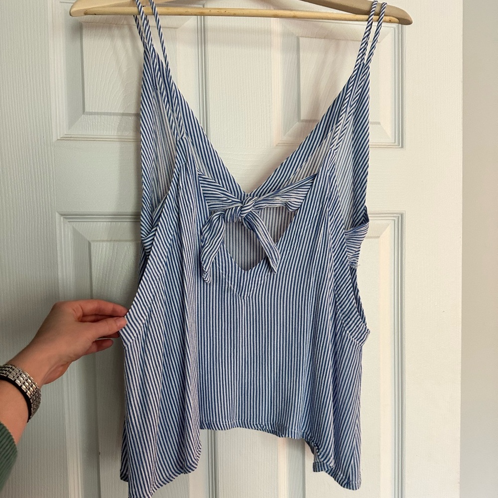 Blue striped tank top - Lulu’s